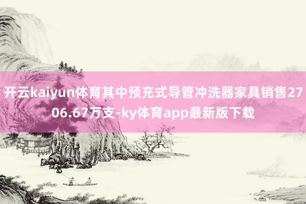 开云kaiyun体育其中预充式导管冲洗器家具销售2706.67万支-ky体育app最新版下载