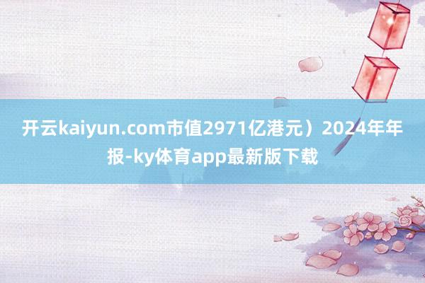 开云kaiyun.com市值2971亿港元）2024年年报-ky体育app最新版下载