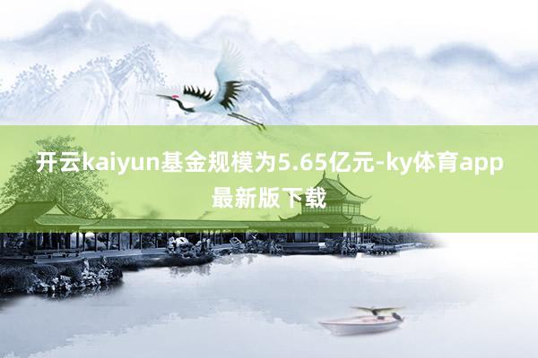 开云kaiyun基金规模为5.65亿元-ky体育app最新版下载