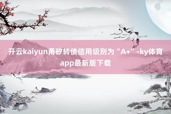 开云kaiyun甬矽转债信用级别为“A+”-ky体育app最新版下载